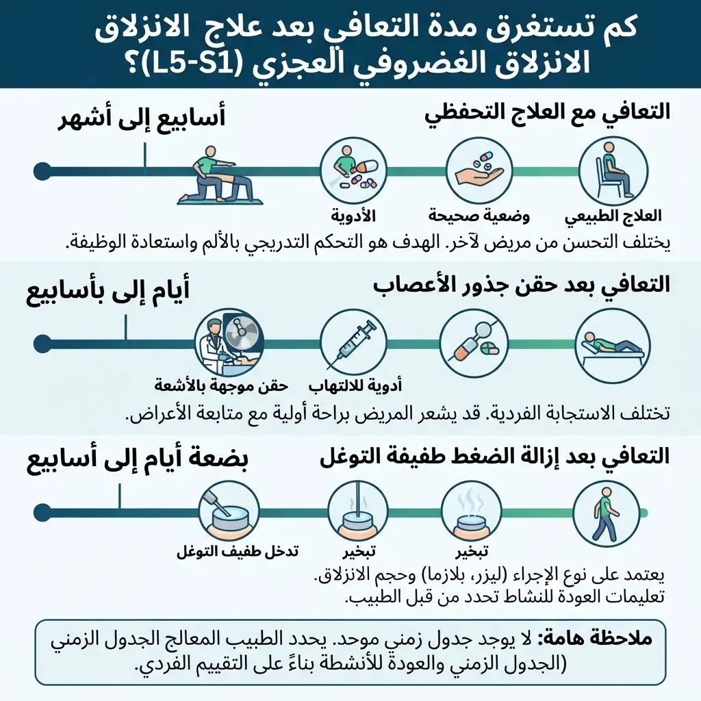 مدة التعافي من الانزلاق الغضروفي العجزي