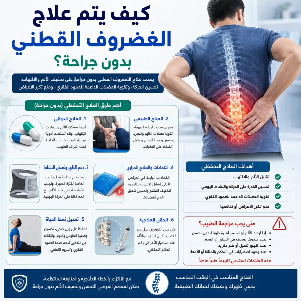 طرق علاج الغضروف القطني