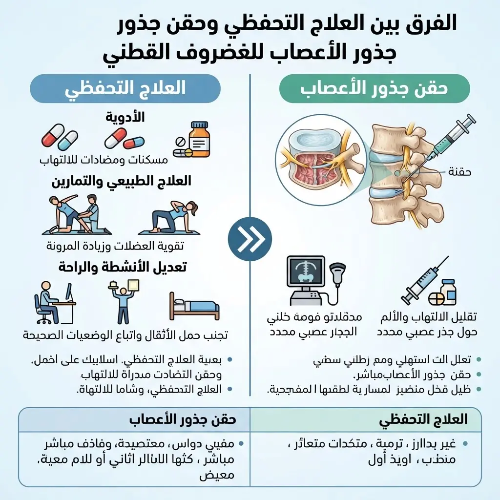 علاج غضروف أسفل الظهر بدون جراحة