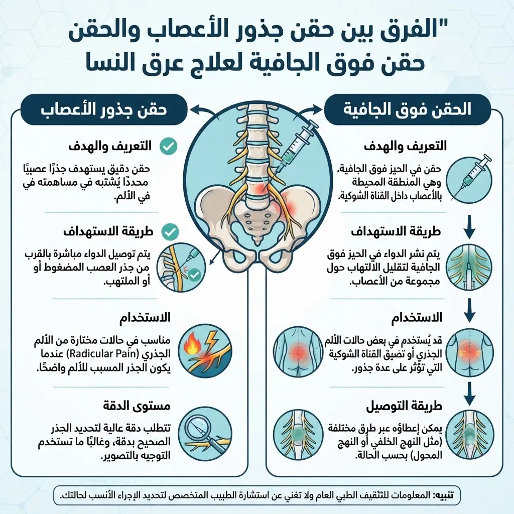 علاج عرق النسا الناتج عن انزلاق الغضروف