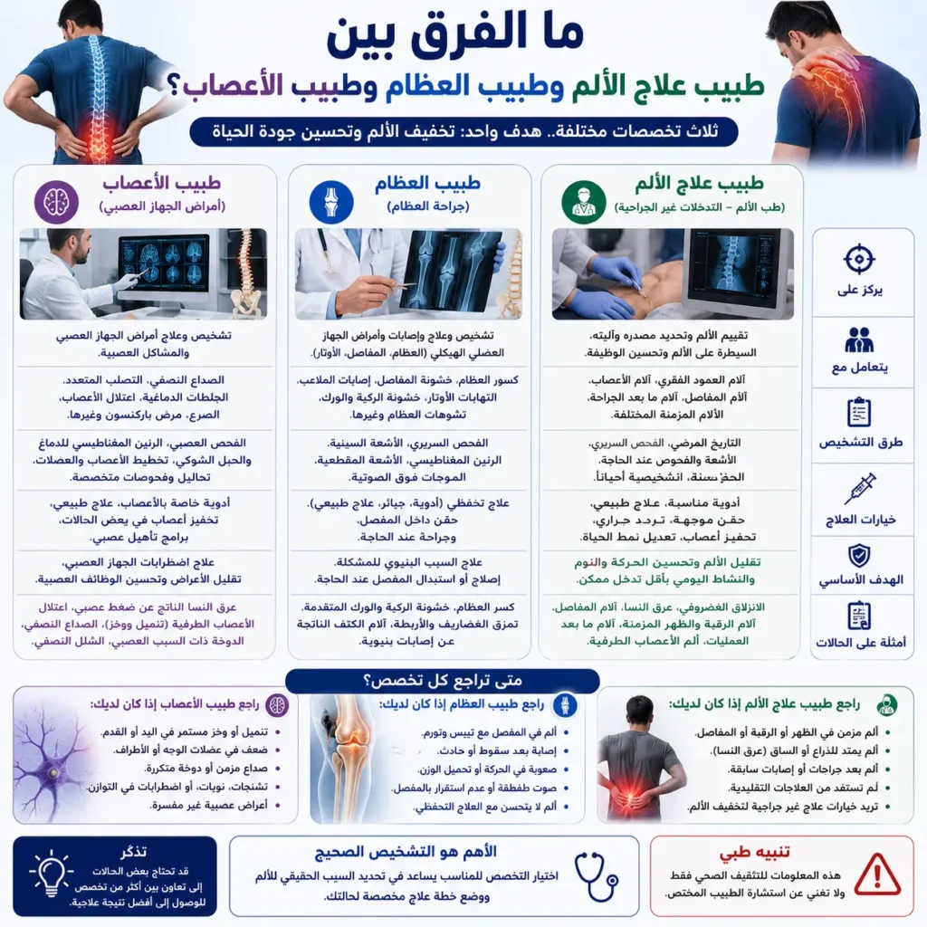 متى تحتاج إلى طبيب متخصص في علاج الألم؟