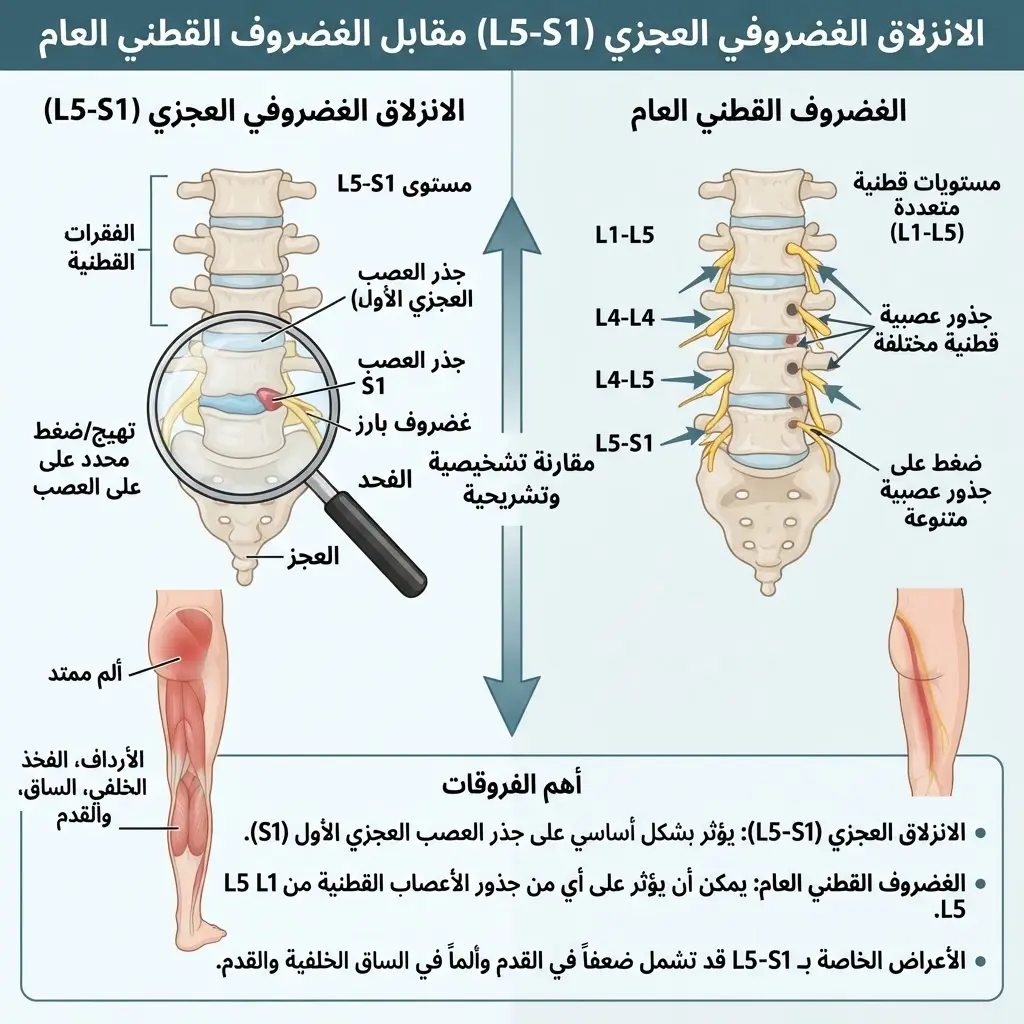 انزلاق غضروفي في الفقرة العجزية الأولى