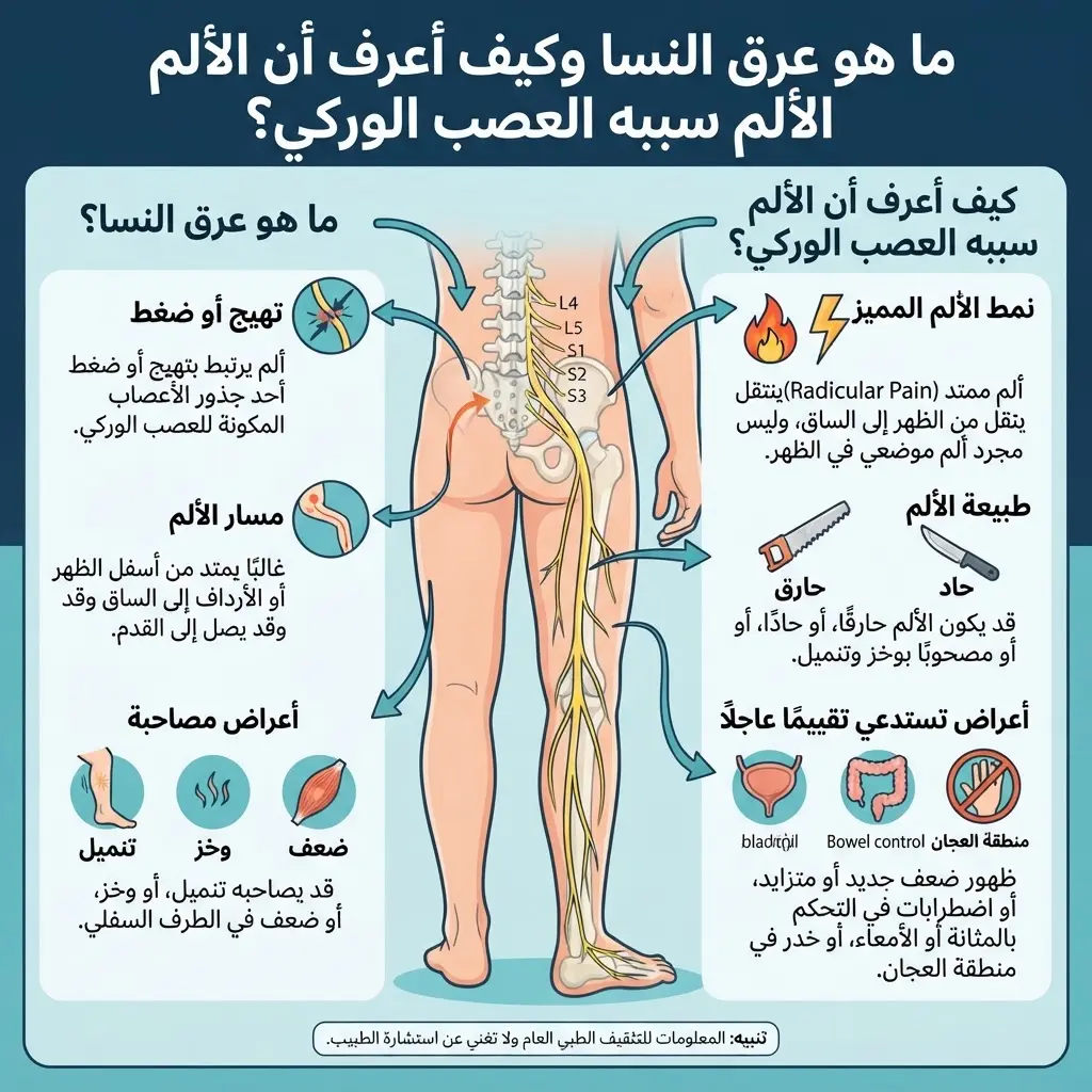 علاج عرق النسا والتخلص من ألم أسفل الظهر والساق