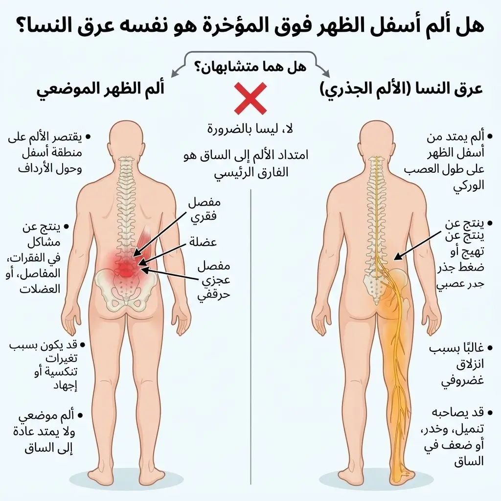ألم أسفل الظهر المفاجئ