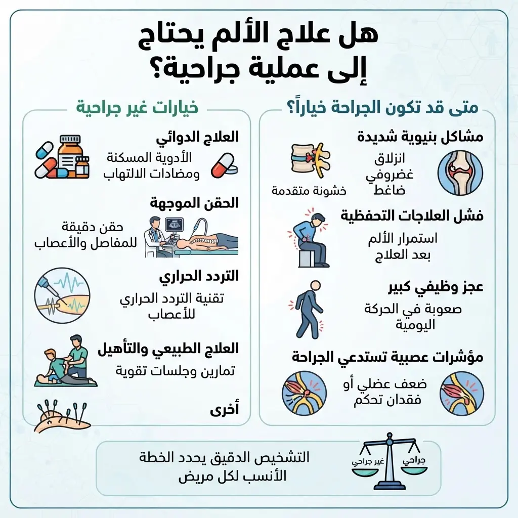 هل طبيب الألم يعالج الانزلاق الغضروفي؟