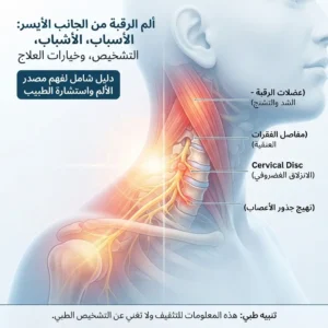 سبب آلام الرقبة من الجانب الأيسر