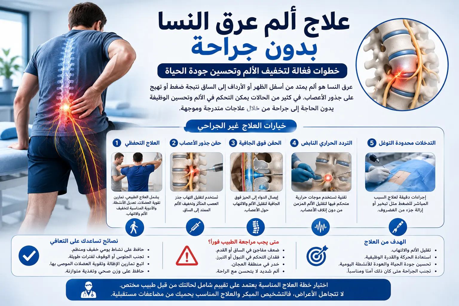 علاج الم عرق النسا