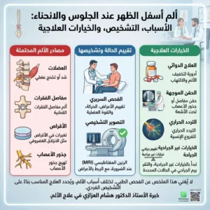 ألم أسفل الظهر عند الجلوس والانحناء