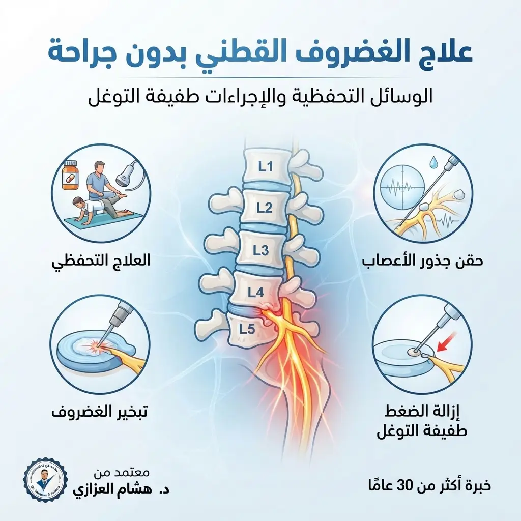علاج الغضروف القطني بدون جراحة