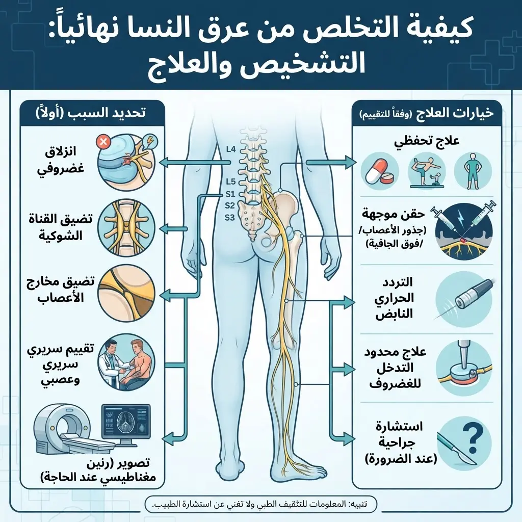 كيفية التخلص من عرق النسا نهائيا