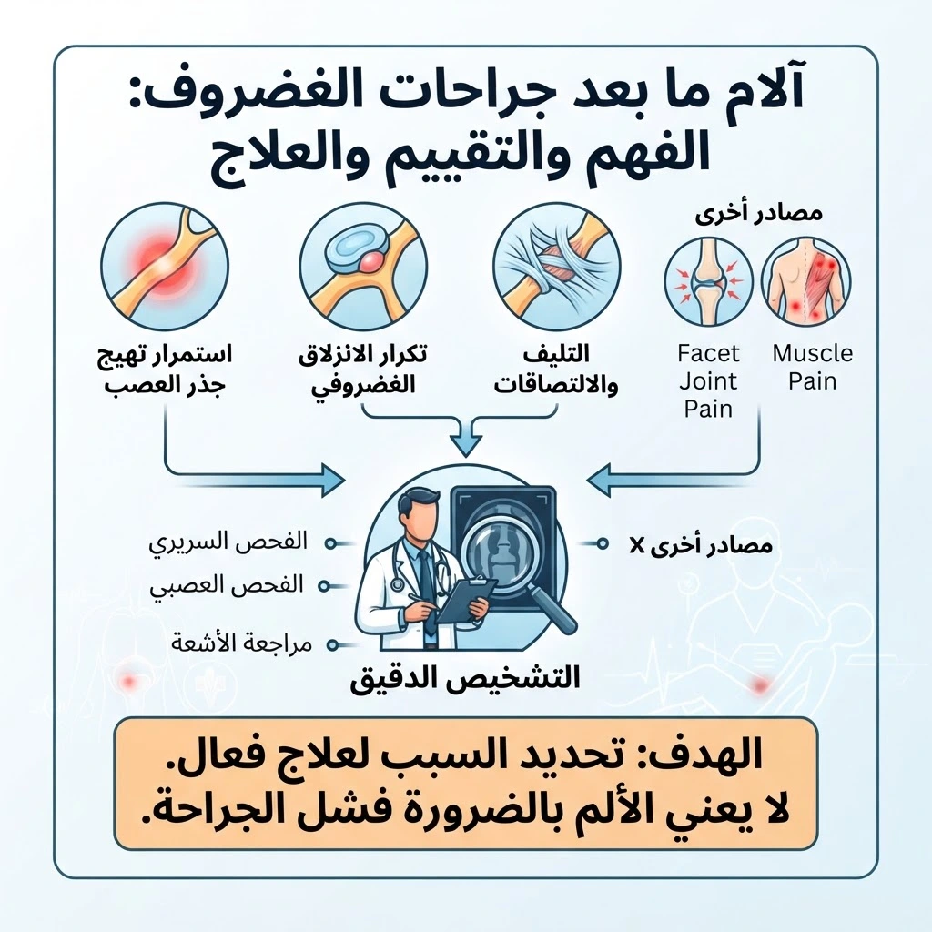 ألم الظهر المستمر بعد جراحة الغضروف