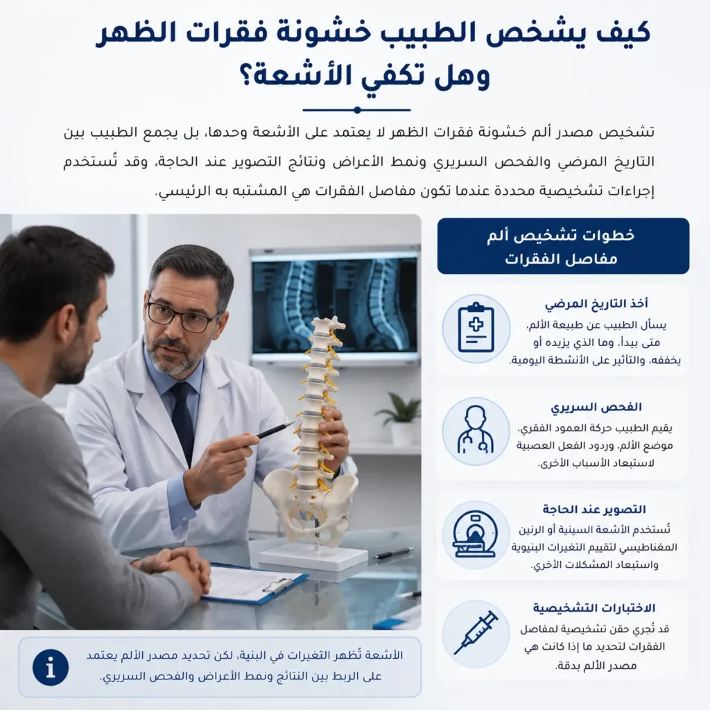 علاج خشونة فقرات العمود الفقري