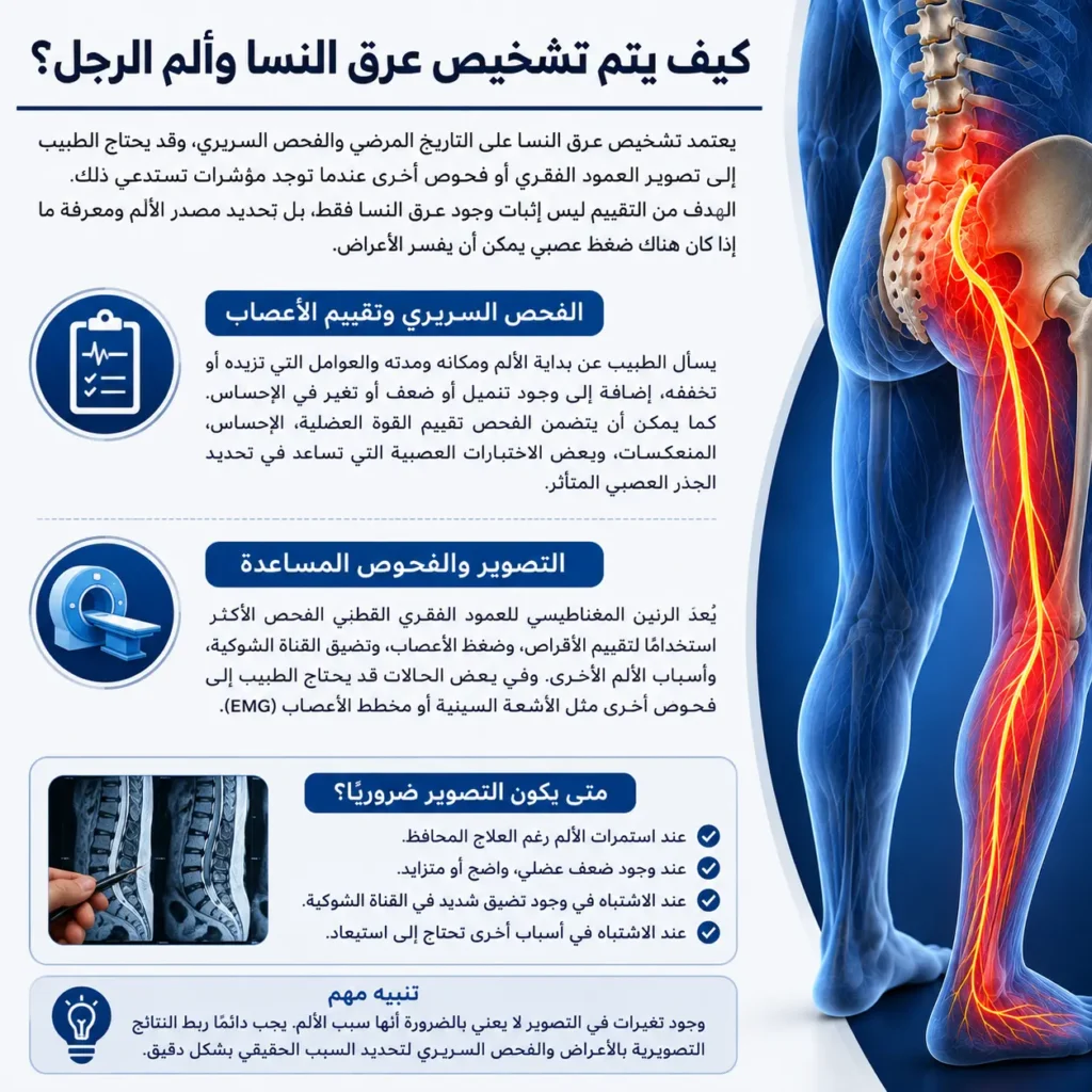الفرق بين عرق النسا وأسباب ألم الرجل