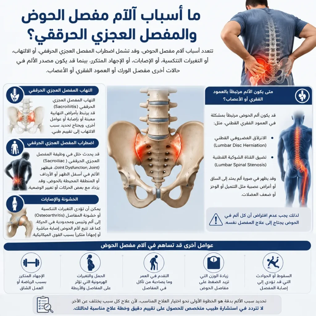 علاج آلام مفصل الحوض بالطرق غير الجراحية