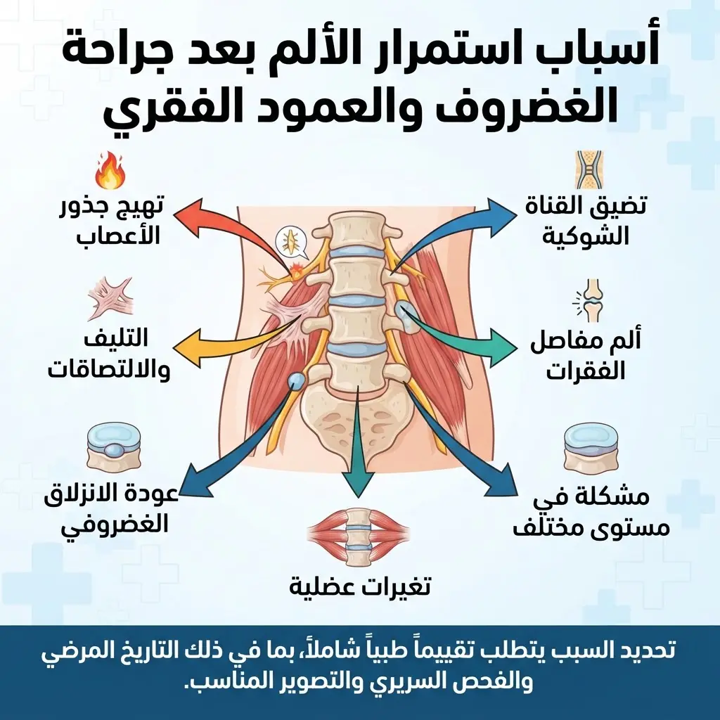 آلام ما بعد جراحات الغضروف والعمود الفقري ومتلازمة فشل جراحة الظهر