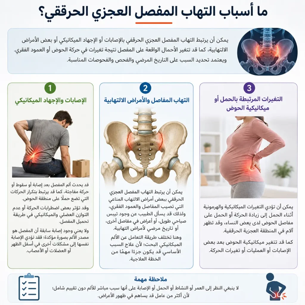 علاج التهاب المفصل الحرقفي العجزي
