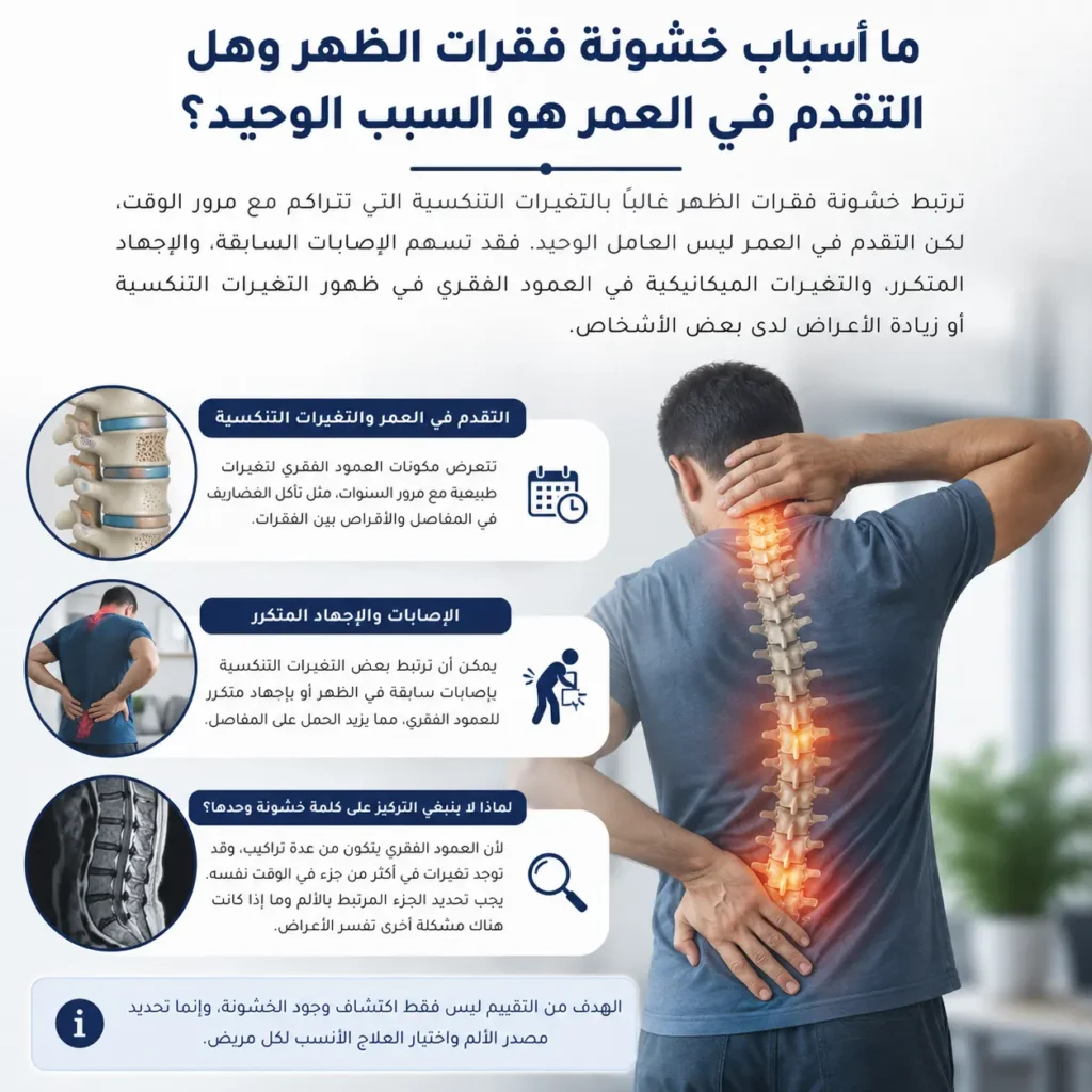 علاج خشونة فقرات الظهر بدون جراحة