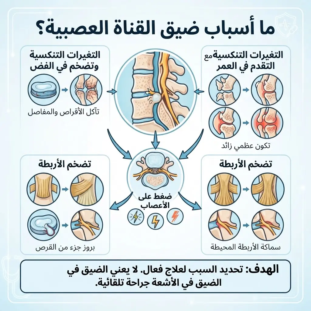 كيف يتم تشخيص ضيق القناة العصبية؟