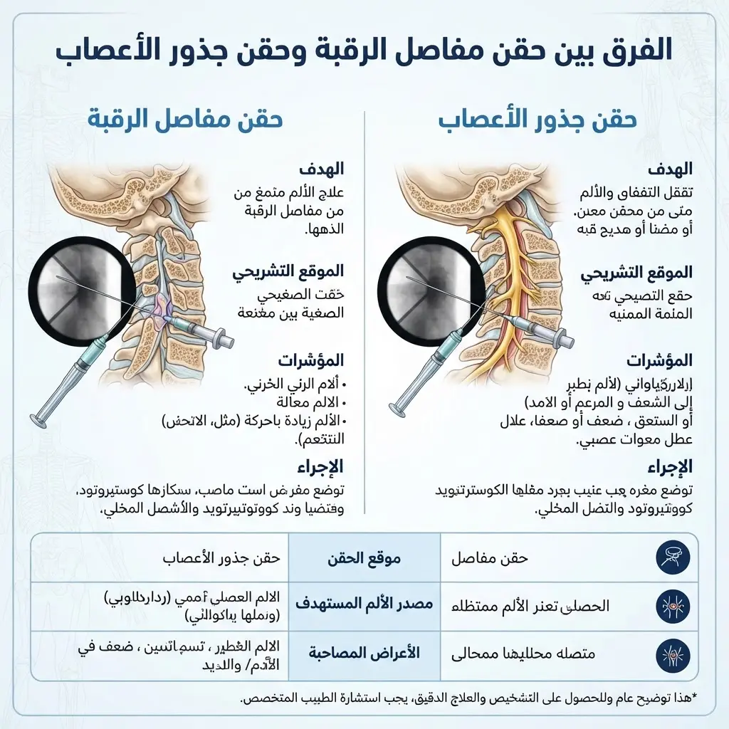 آلام الذراع المرتبطة بالرقبة