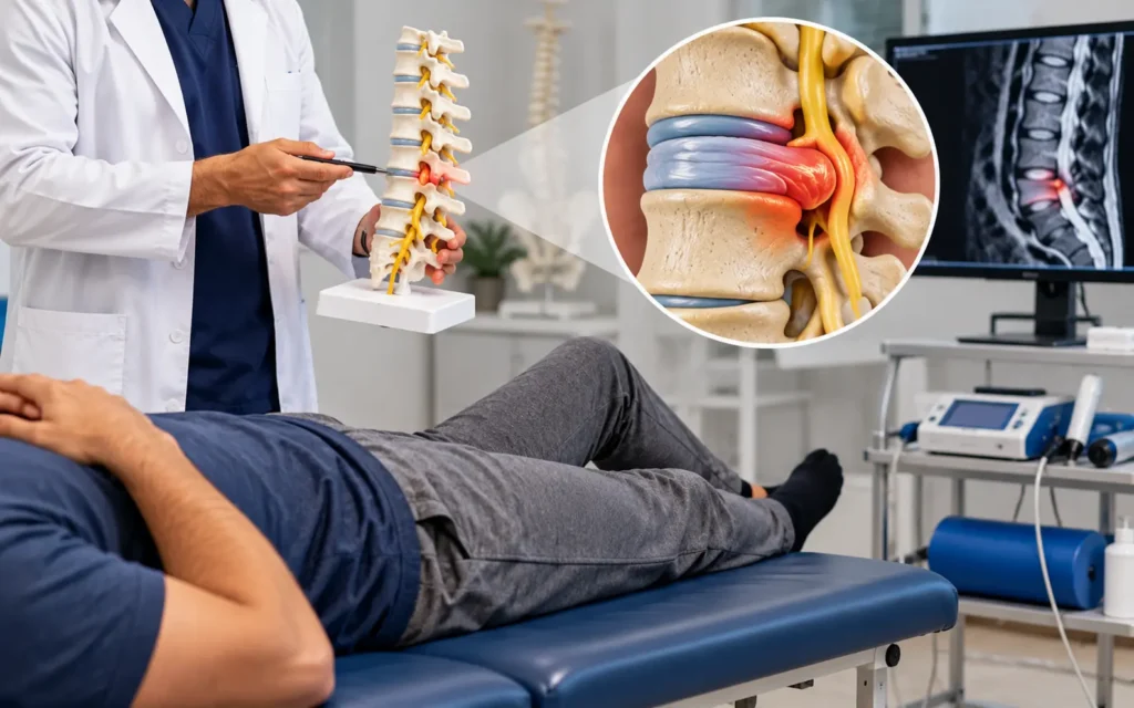 تقنيات علاج الانزلاق الغضروفي بدون جراحة