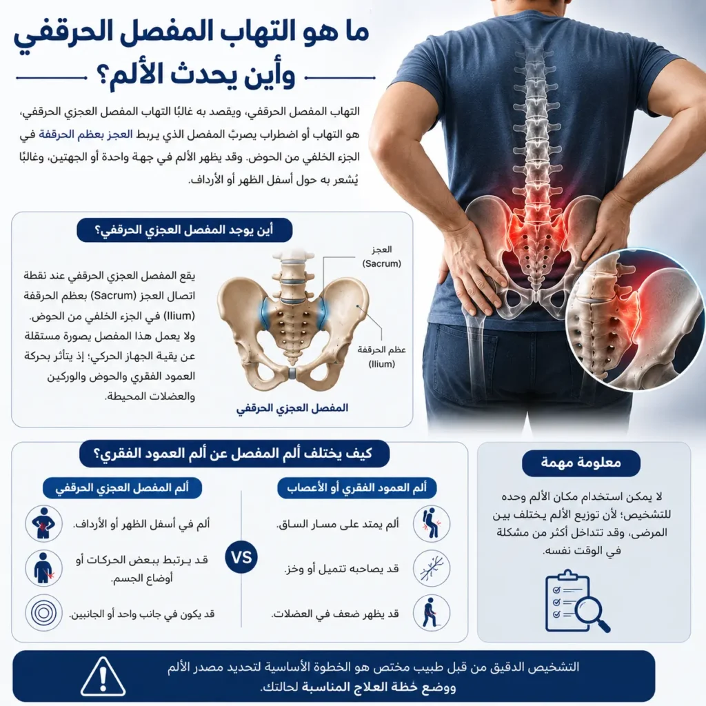 علاج آلام المفصل العجزي الحرقفي وأسفل الظهر