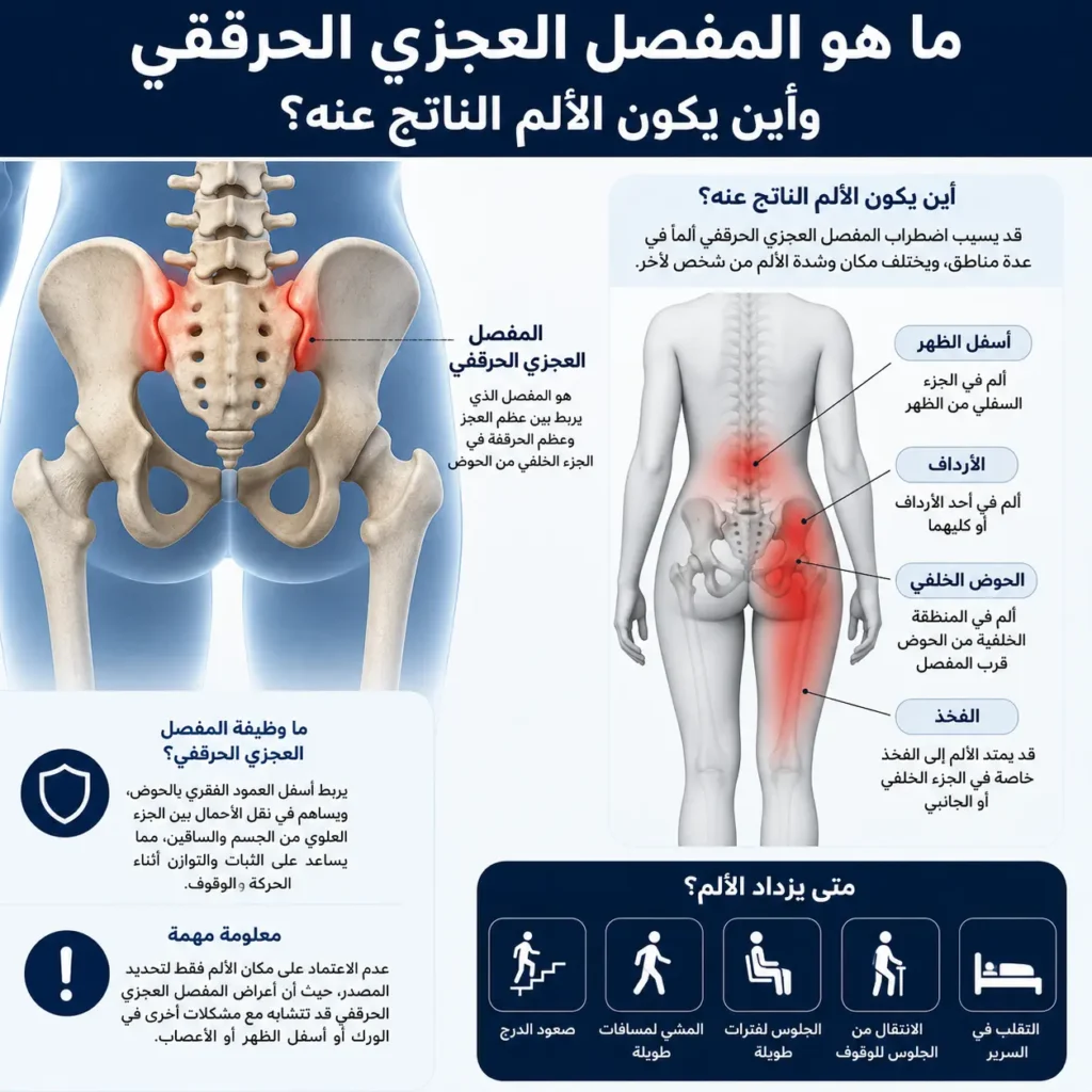 كيف تفرق بين ألم مفصل الحوض وألم المفصل العجزي الحرقفي؟