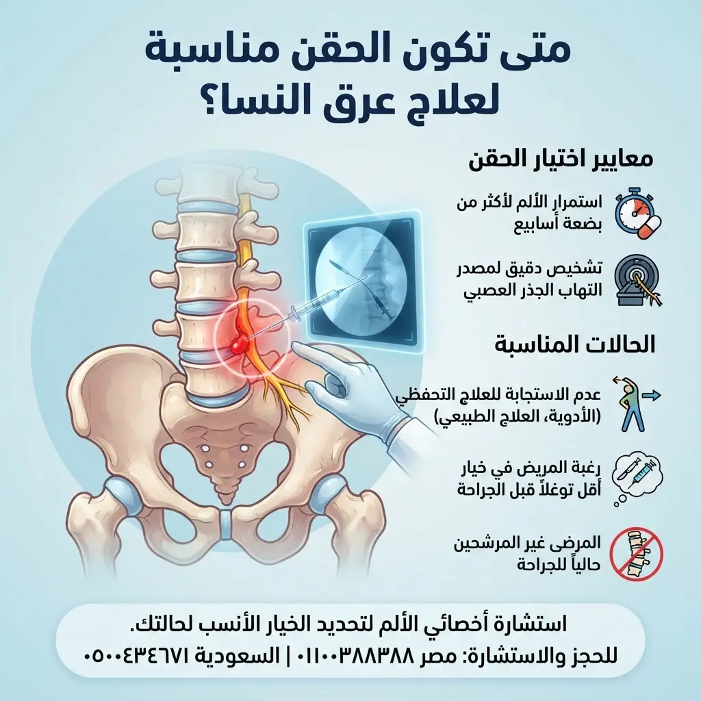 هل حقن عرق النسا آمنة؟
