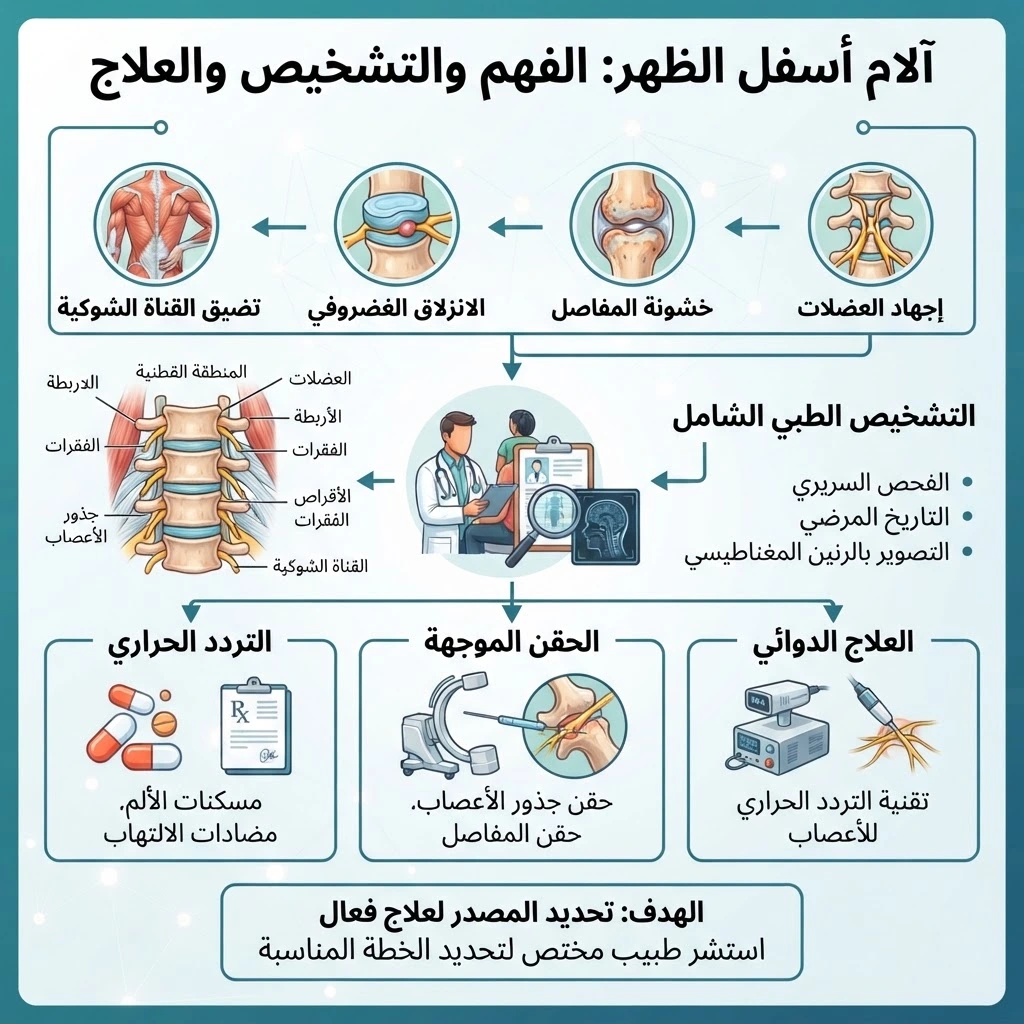 أشهر أسباب آلام أسفل الظهر المزمنة