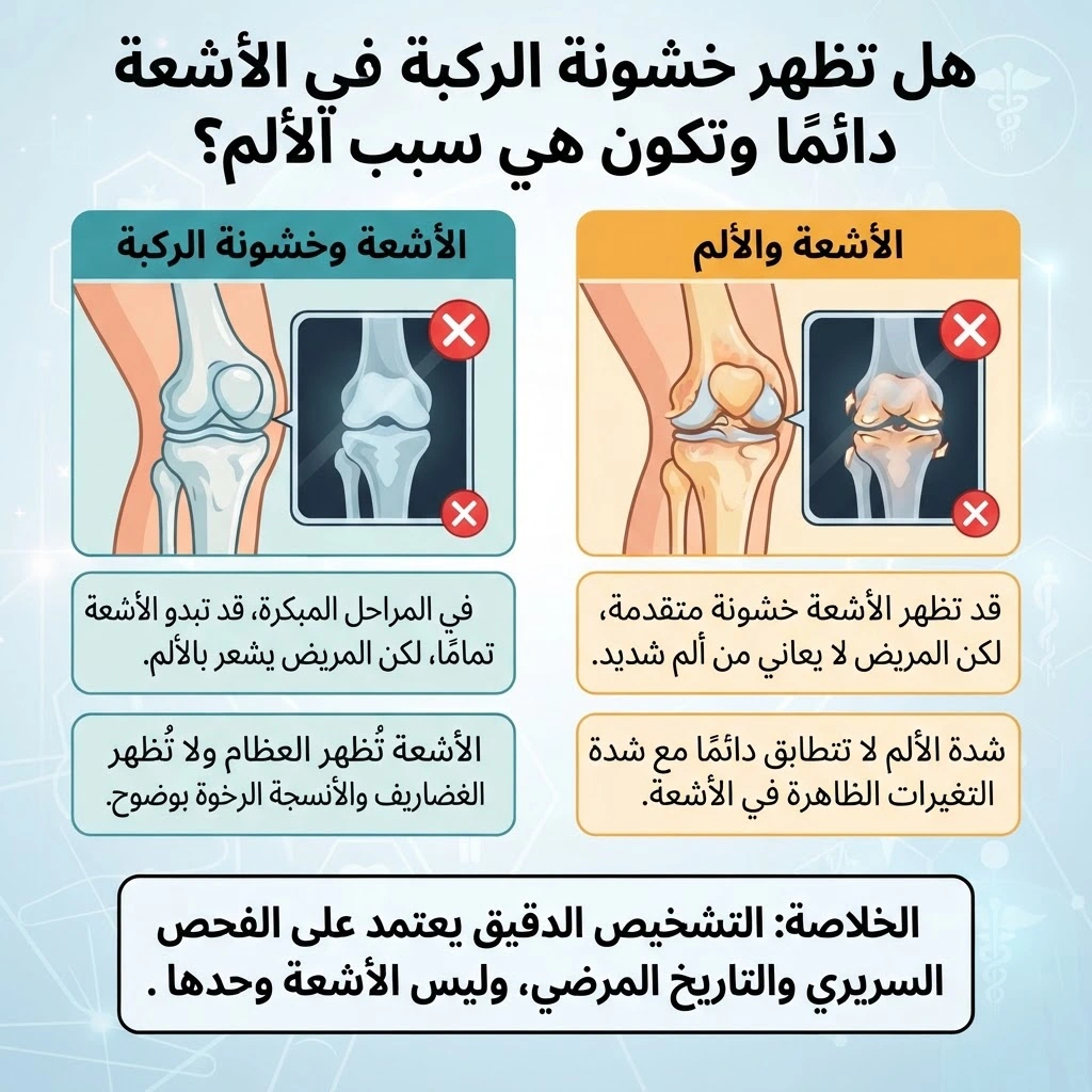 خشونة مفصل الركبة وأسباب الألم