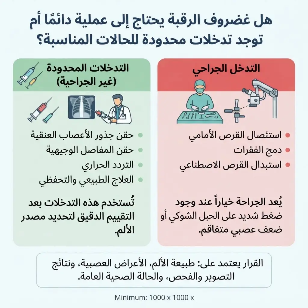 مضاعفات غضروف الرقبة