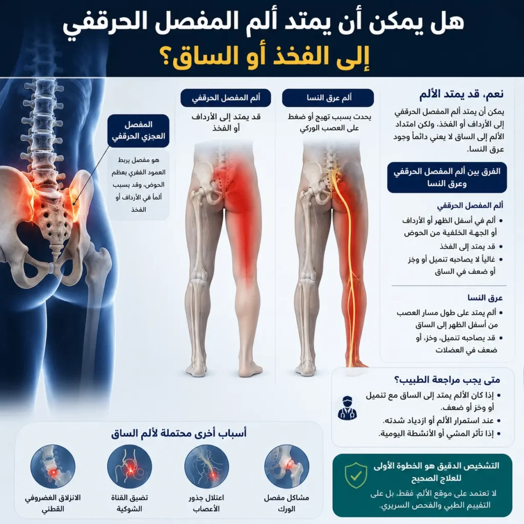 أعراض التهاب المفصل العجزي الحرقفي