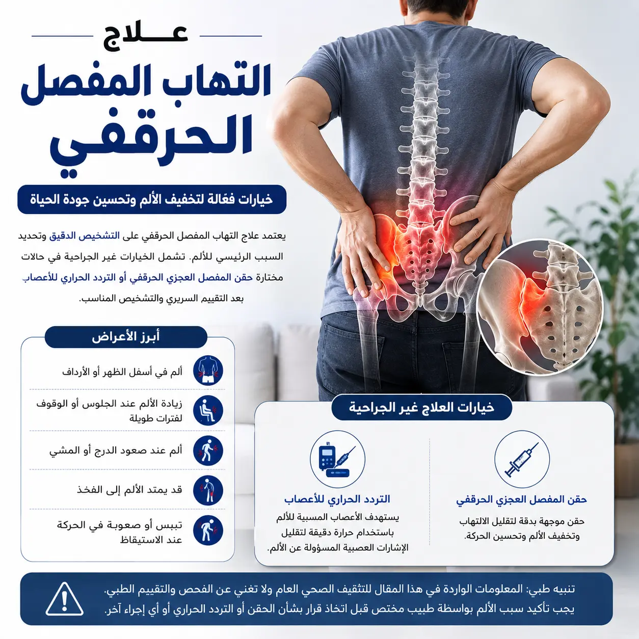 علاج التهاب المفصل الحرقفي