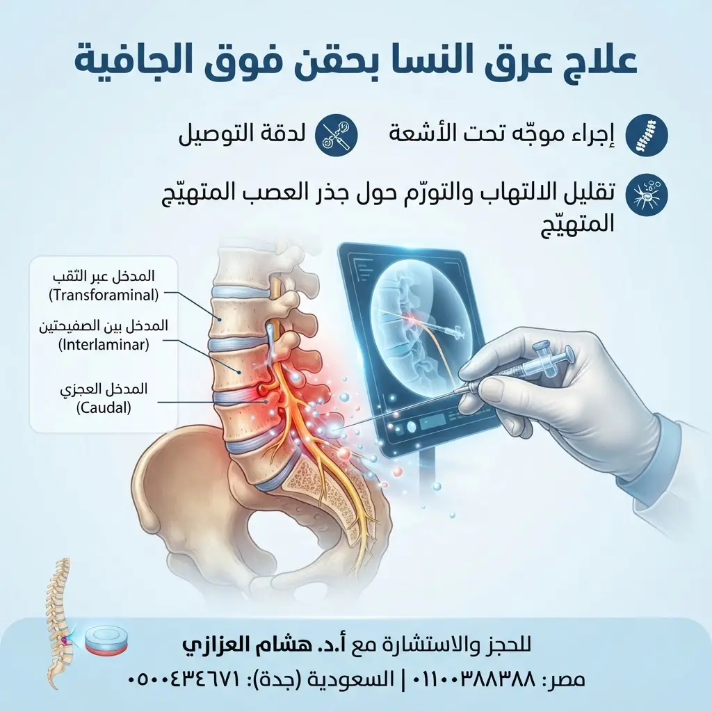 علاج عرق النسا بحقن فوق الجافية