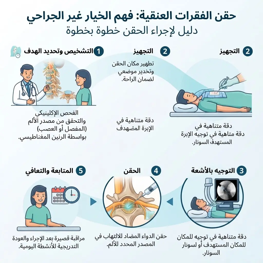 حقن العمود الفقري لعلاج آلام الرقبة