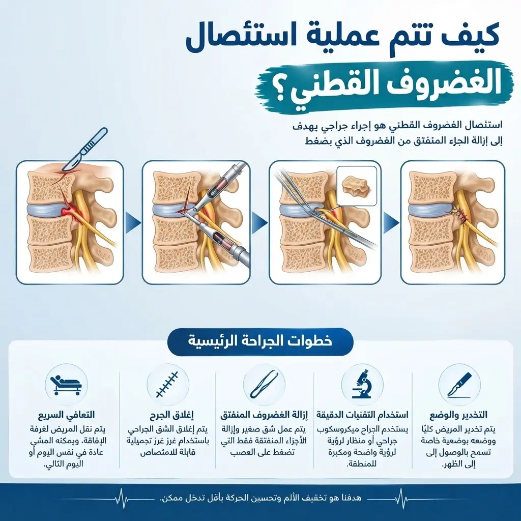 نسبة نجاح عملية استئصال الغضروف القطني