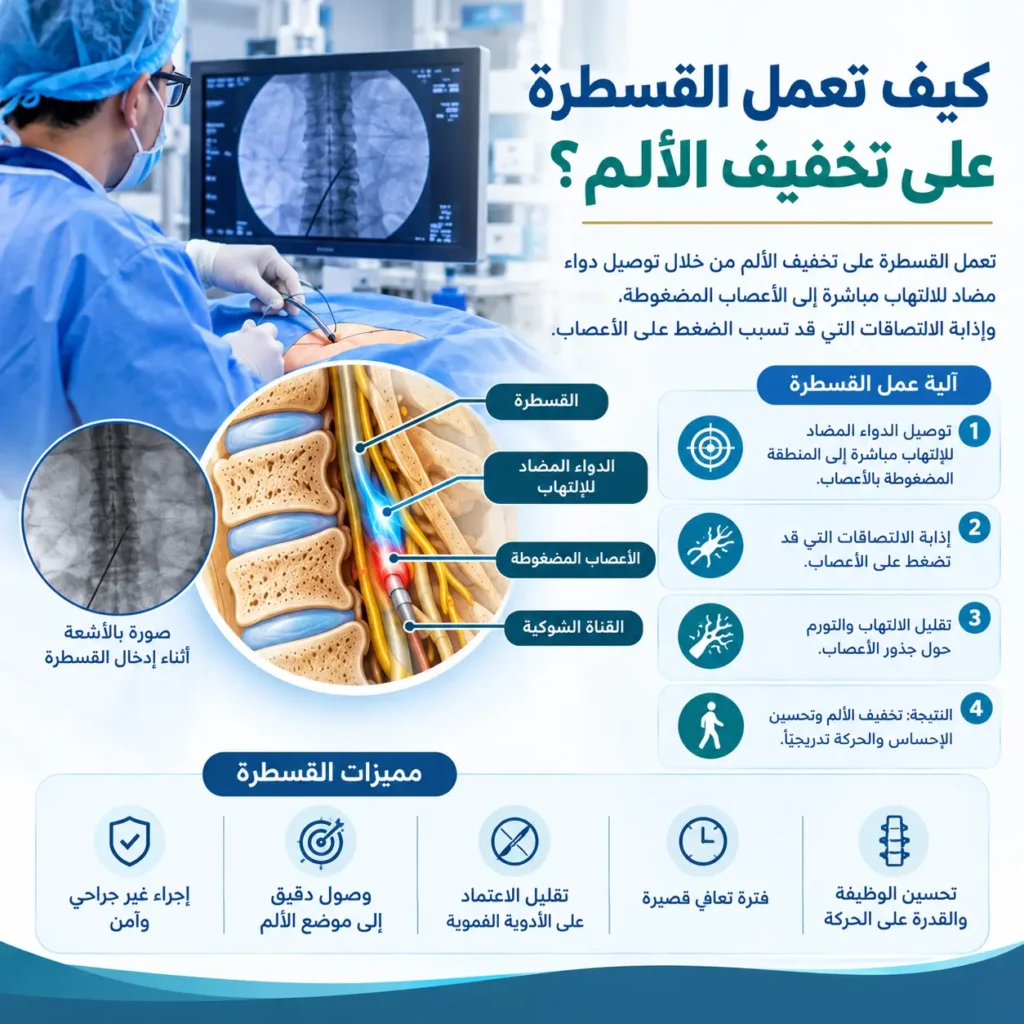 القسطرة لعلاج تضيق القناة الشوكية
