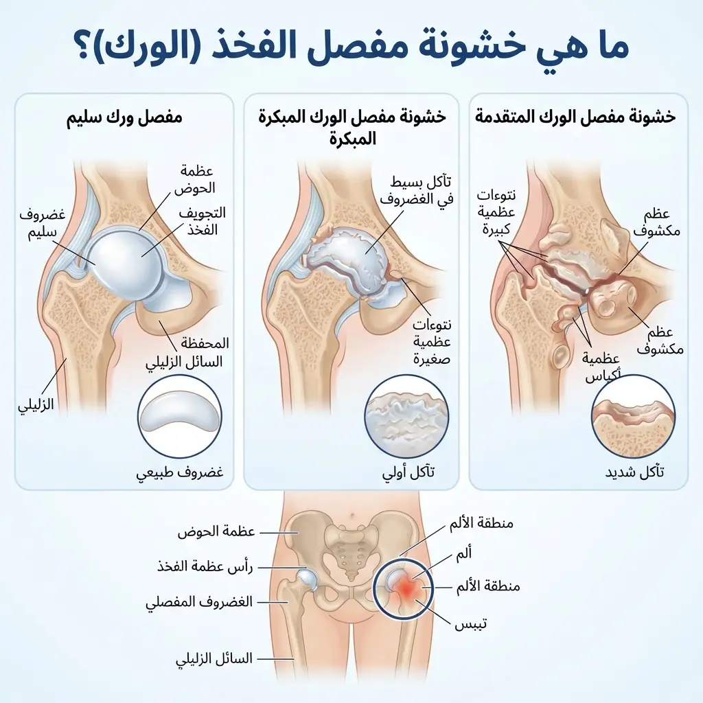 كيف يمكن علاج خشونة مفصل الفخذ بدون جراحة؟