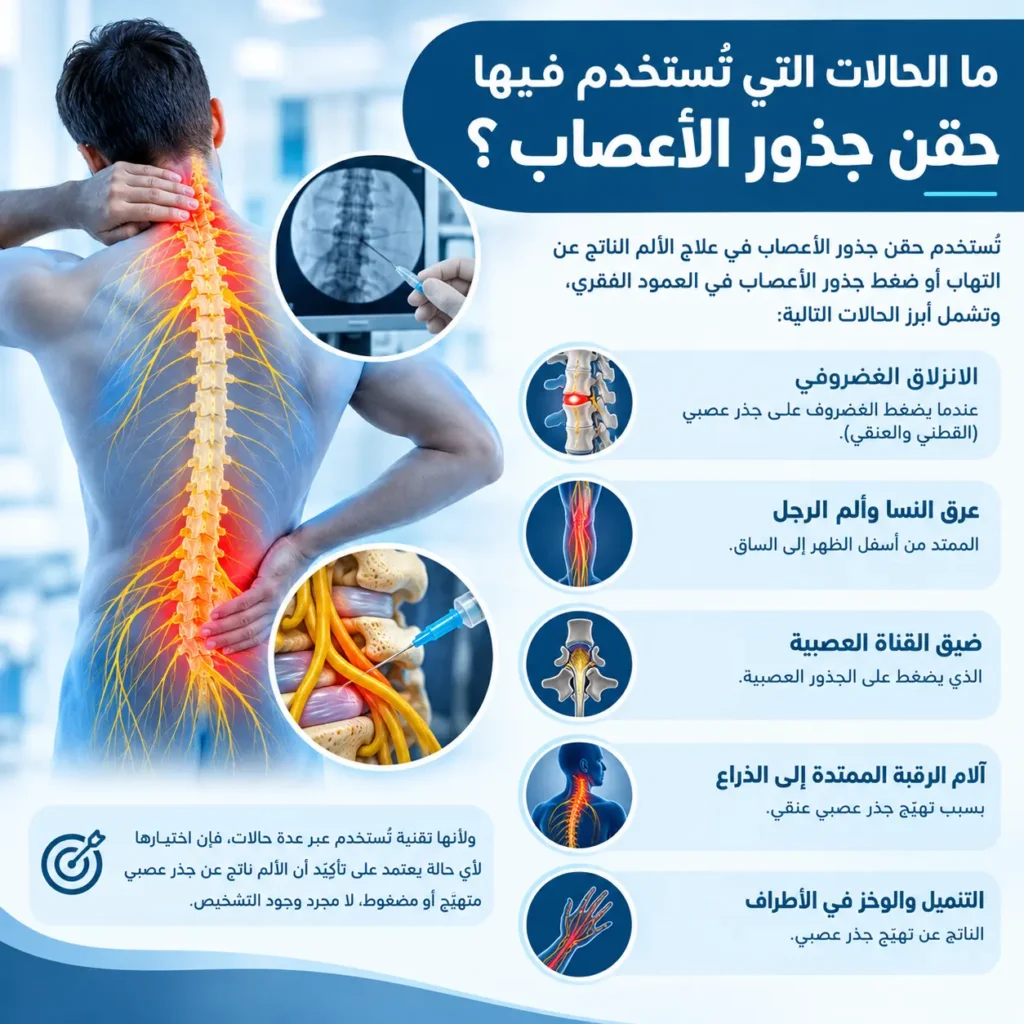 فوائد حقن جذور الأعصاب في تخفيف الألم