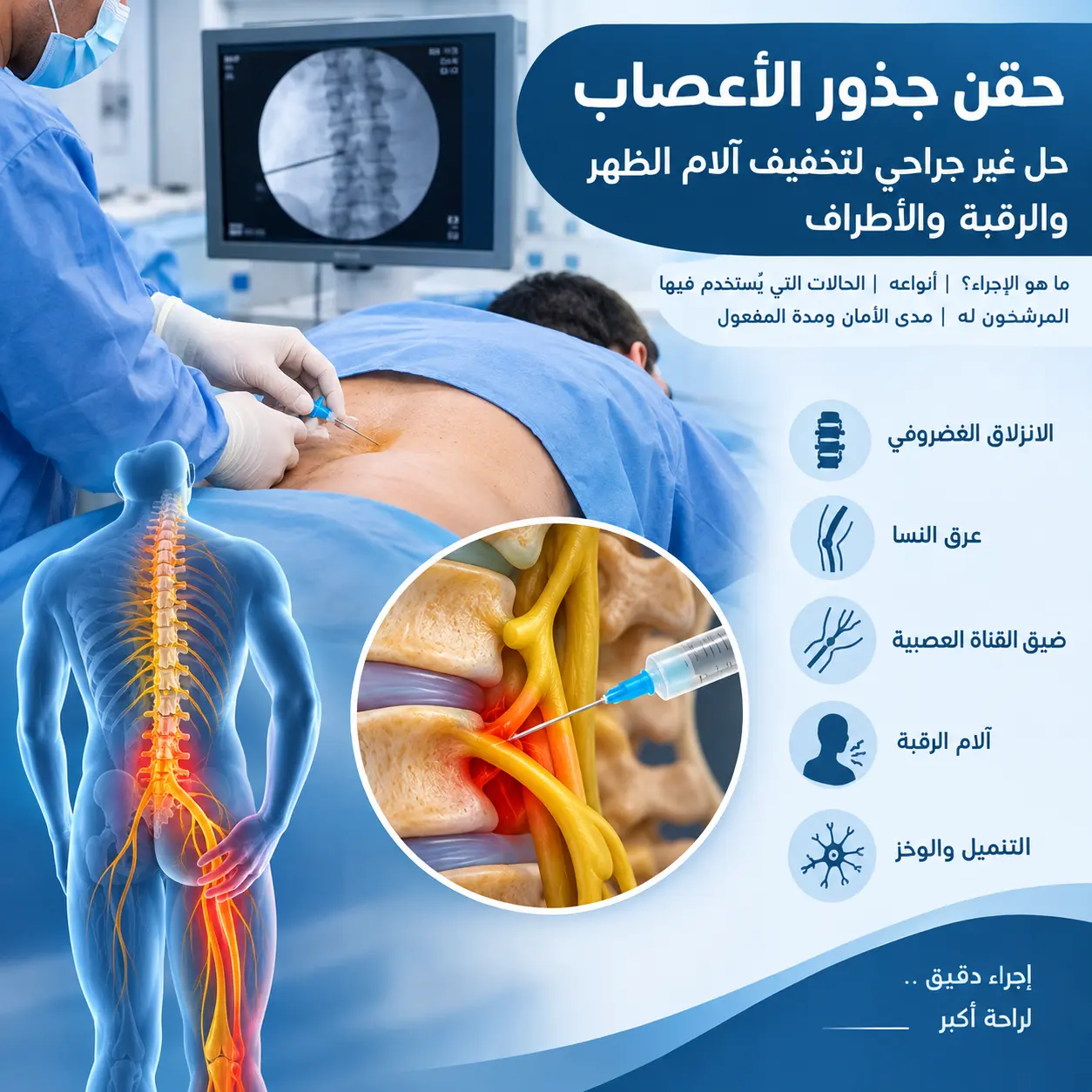 حقن جذور الأعصاب