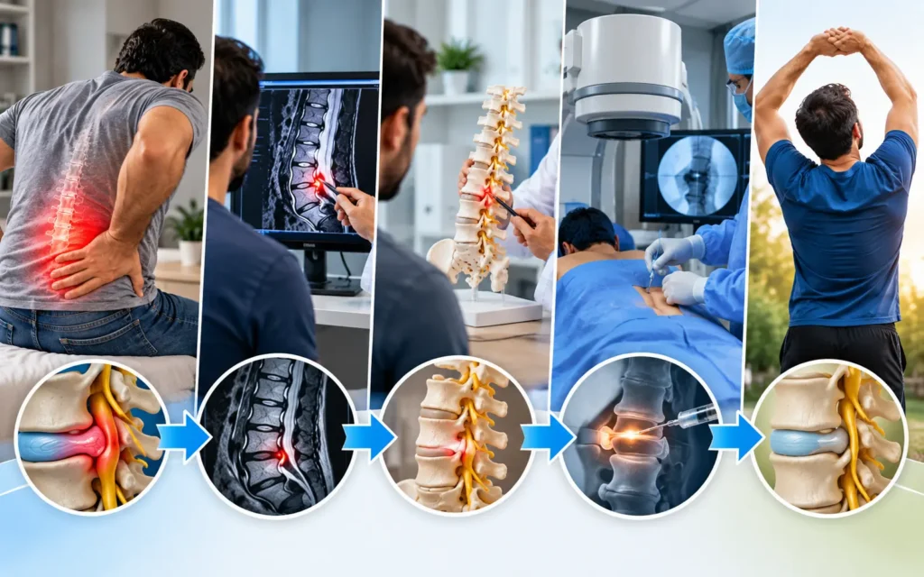 علاج الانزلاق الغضروفي بالتدخلات المحدودة