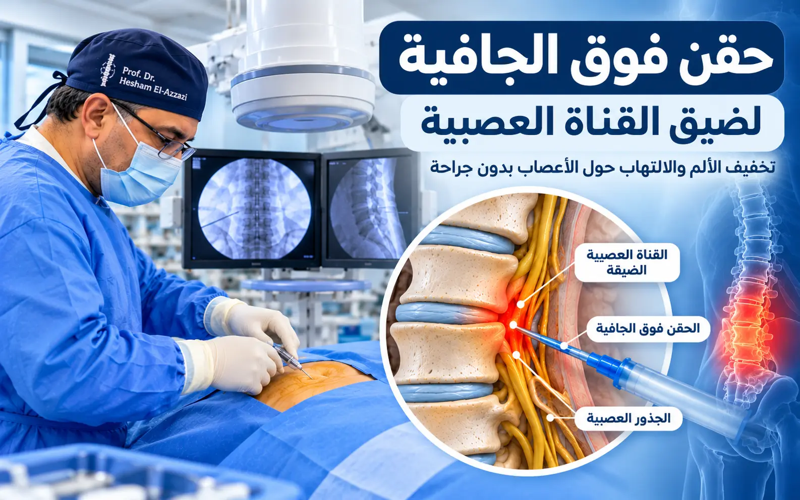 حقن فوق الجافية لضيق القناة